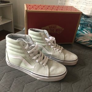 VANS sk8 hi - mint green LIKE NEW